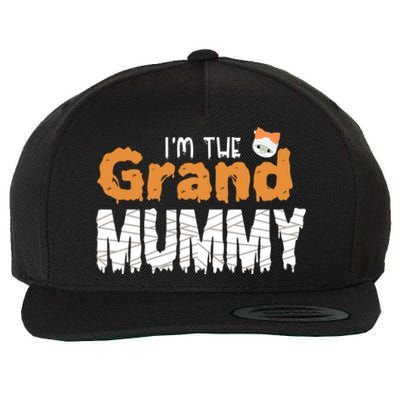 IM The Grand Mummy Funny Grandma Family Halloween Cute Gift Wool Snapback Cap