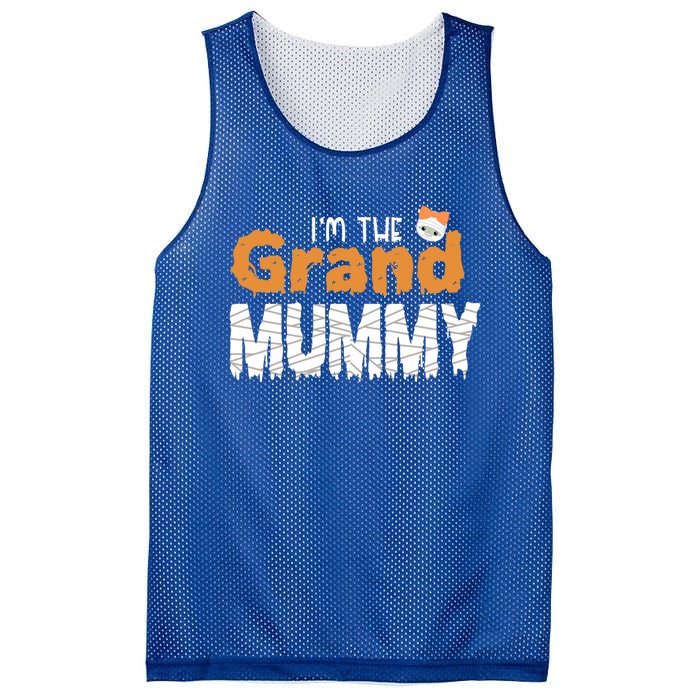 IM The Grand Mummy Funny Grandma Family Halloween Cute Gift Mesh Reversible Basketball Jersey Tank