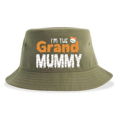 IM The Grand Mummy Funny Grandma Family Halloween Cute Gift Sustainable Bucket Hat