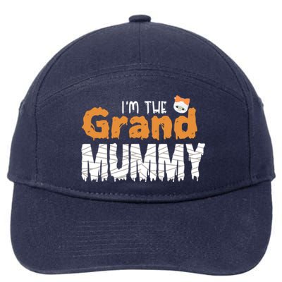 IM The Grand Mummy Funny Grandma Family Halloween Cute Gift 7-Panel Snapback Hat