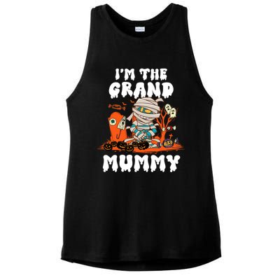 IM The Grand Mummy Funny Grandma Halloween Costume Retro Cute Gift Ladies PosiCharge Tri-Blend Wicking Tank