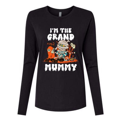 IM The Grand Mummy Funny Grandma Halloween Costume Retro Cute Gift Womens Cotton Relaxed Long Sleeve T-Shirt