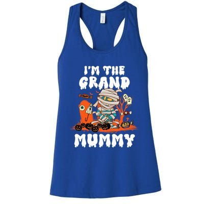 IM The Grand Mummy Funny Grandma Halloween Costume Retro Cute Gift Women's Racerback Tank