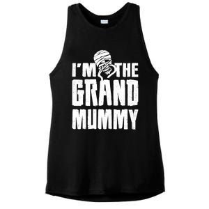 IM The Grand Mummy Funny Grandma Halloween Gift Ladies PosiCharge Tri-Blend Wicking Tank