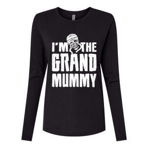 IM The Grand Mummy Funny Grandma Halloween Gift Womens Cotton Relaxed Long Sleeve T-Shirt