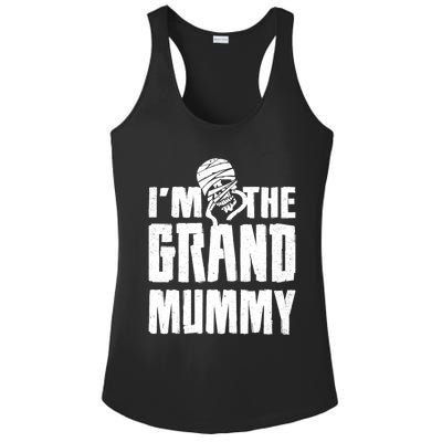 IM The Grand Mummy Funny Grandma Halloween Gift Ladies PosiCharge Competitor Racerback Tank