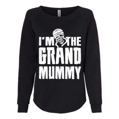 IM The Grand Mummy Funny Grandma Halloween Gift Womens California Wash Sweatshirt