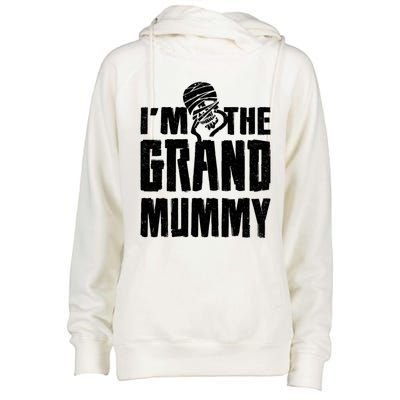 IM The Grand Mummy Funny Grandma Halloween Gift Womens Funnel Neck Pullover Hood