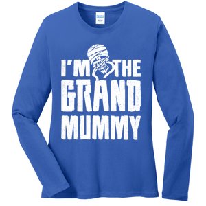 IM The Grand Mummy Funny Grandma Halloween Gift Ladies Long Sleeve Shirt