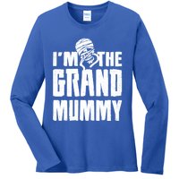 IM The Grand Mummy Funny Grandma Halloween Gift Ladies Long Sleeve Shirt