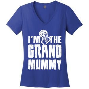 IM The Grand Mummy Funny Grandma Halloween Gift Women's V-Neck T-Shirt