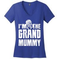 IM The Grand Mummy Funny Grandma Halloween Gift Women's V-Neck T-Shirt