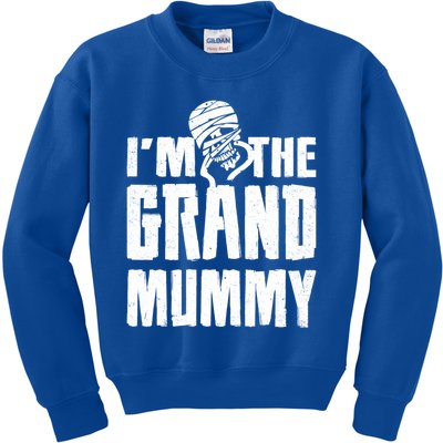 IM The Grand Mummy Funny Grandma Halloween Gift Kids Sweatshirt