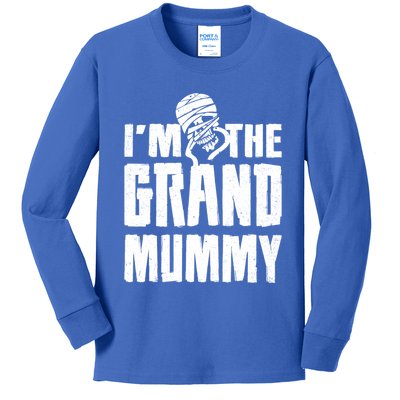 IM The Grand Mummy Funny Grandma Halloween Gift Kids Long Sleeve Shirt