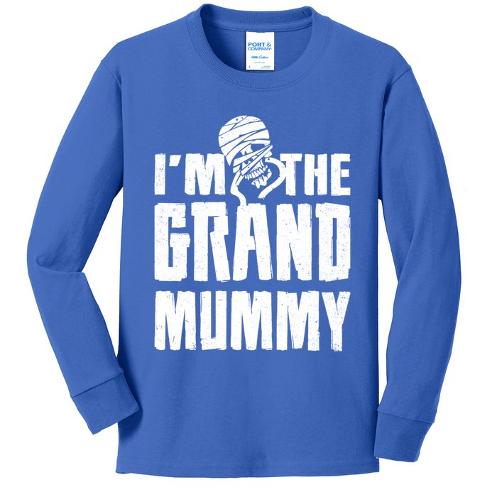 IM The Grand Mummy Funny Grandma Halloween Gift Kids Long Sleeve Shirt