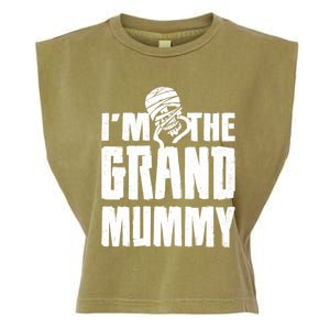 IM The Grand Mummy Funny Grandma Halloween Gift Garment-Dyed Women's Muscle Tee