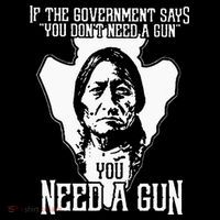 If The Government Says You Dont Need A Gun You Need A Gun Stripe Pom Pom Beanie