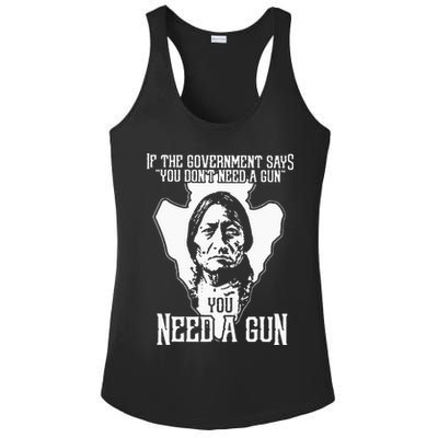 If The Government Says You Dont Need A Gun You Need A Gun Ladies PosiCharge Competitor Racerback Tank