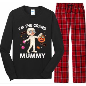 IM The Grand Mummy Funny Grandma Halloween Gift Long Sleeve Pajama Set