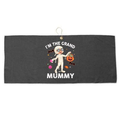 IM The Grand Mummy Funny Grandma Halloween Gift Large Microfiber Waffle Golf Towel