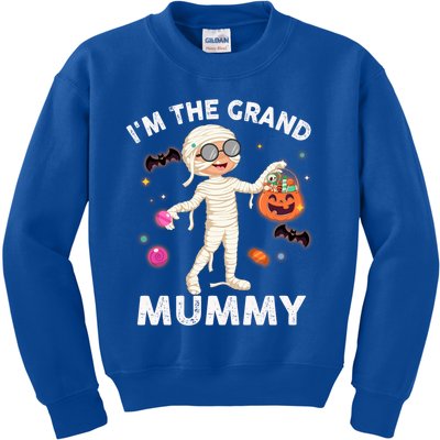 IM The Grand Mummy Funny Grandma Halloween Gift Kids Sweatshirt