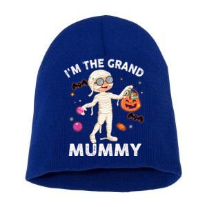 IM The Grand Mummy Funny Grandma Halloween Gift Short Acrylic Beanie