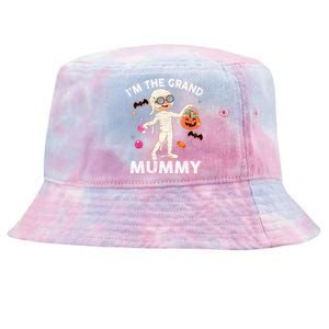 IM The Grand Mummy Funny Grandma Halloween Gift Tie-Dyed Bucket Hat