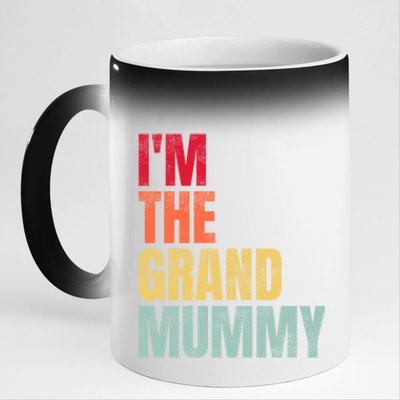 IM The Grand Mummy Funny Grandma Halloween Great Gift 11oz Black Color Changing Mug