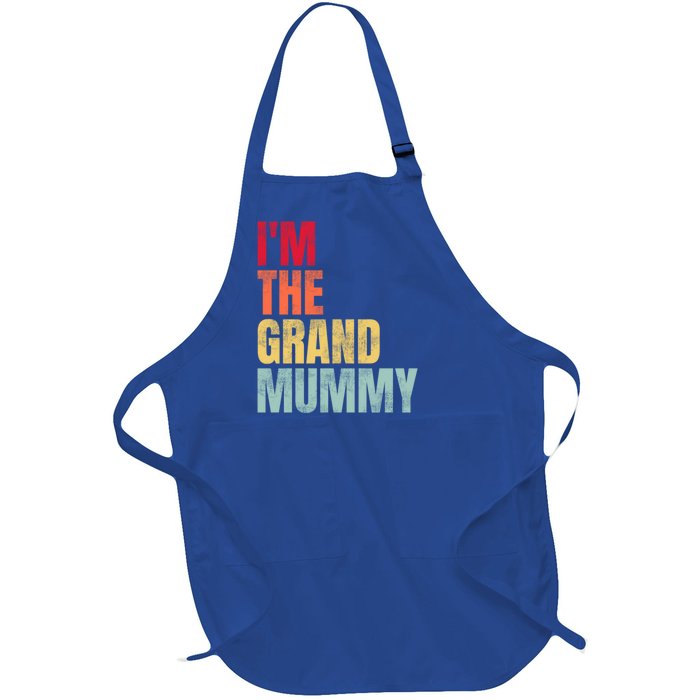 IM The Grand Mummy Funny Grandma Halloween Great Gift Full-Length Apron With Pockets