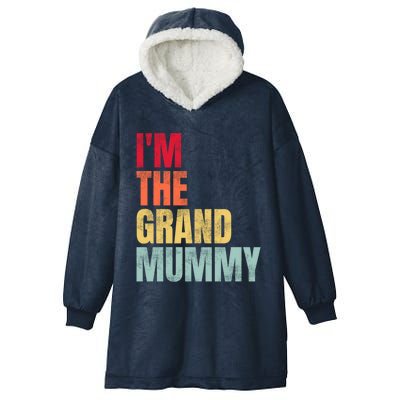 IM The Grand Mummy Funny Grandma Halloween Great Gift Hooded Wearable Blanket