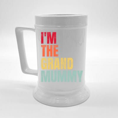 IM The Grand Mummy Funny Grandma Halloween Great Gift Beer Stein