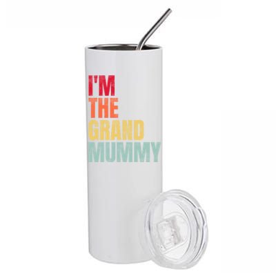 IM The Grand Mummy Funny Grandma Halloween Great Gift Stainless Steel Tumbler