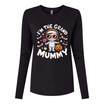 IM The Grand Mummy Funny Grandma Halloween Gift Womens Cotton Relaxed Long Sleeve T-Shirt