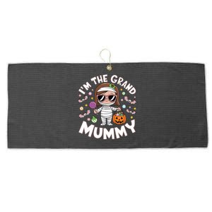 IM The Grand Mummy Funny Grandma Halloween Gift Large Microfiber Waffle Golf Towel