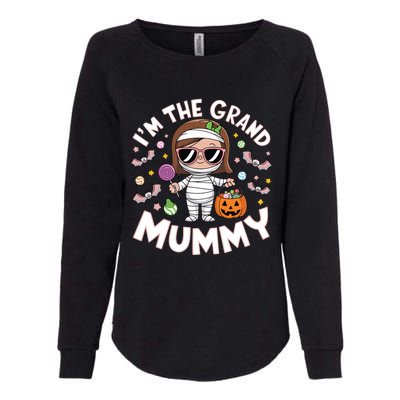 IM The Grand Mummy Funny Grandma Halloween Gift Womens California Wash Sweatshirt