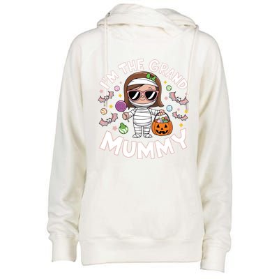 IM The Grand Mummy Funny Grandma Halloween Gift Womens Funnel Neck Pullover Hood