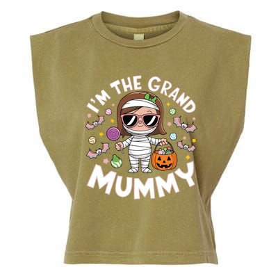 IM The Grand Mummy Funny Grandma Halloween Gift Garment-Dyed Women's Muscle Tee