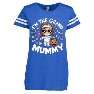 IM The Grand Mummy Funny Grandma Halloween Gift Enza Ladies Jersey Football T-Shirt