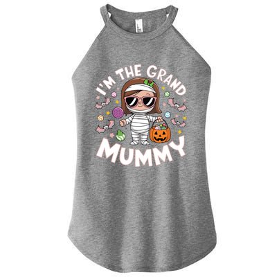 IM The Grand Mummy Funny Grandma Halloween Gift Women's Perfect Tri Rocker Tank