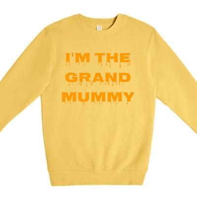 IM The Grand Mummy Funny Halloween October Fall Gift Premium Crewneck Sweatshirt