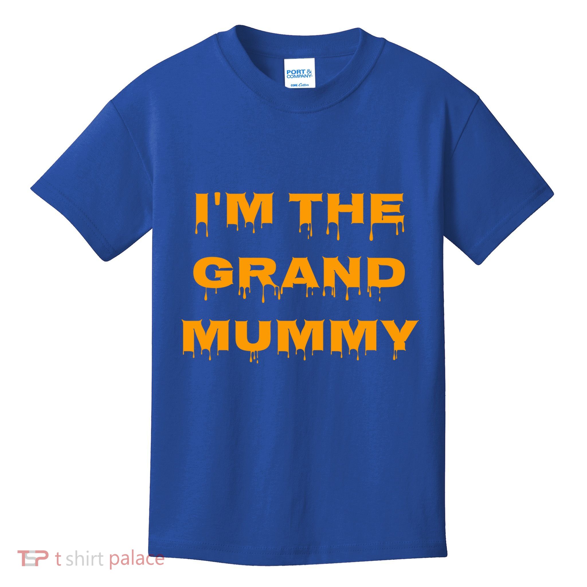 IM The Grand Mummy Funny Halloween October Fall Gift Kids T-Shirt