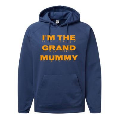 IM The Grand Mummy Funny Halloween October Fall Gift Performance Fleece Hoodie