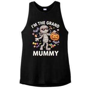 IM The Grand Mummy Halloween Candy Bat Mummy Gift Ladies PosiCharge Tri-Blend Wicking Tank