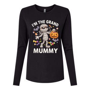 IM The Grand Mummy Halloween Candy Bat Mummy Gift Womens Cotton Relaxed Long Sleeve T-Shirt