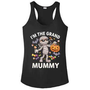 IM The Grand Mummy Halloween Candy Bat Mummy Gift Ladies PosiCharge Competitor Racerback Tank