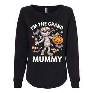 IM The Grand Mummy Halloween Candy Bat Mummy Gift Womens California Wash Sweatshirt