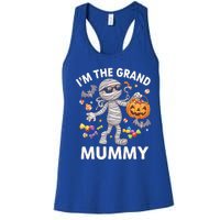 IM The Grand Mummy Halloween Candy Bat Mummy Gift Women's Racerback Tank