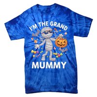 IM The Grand Mummy Halloween Candy Bat Mummy Gift Tie-Dye T-Shirt