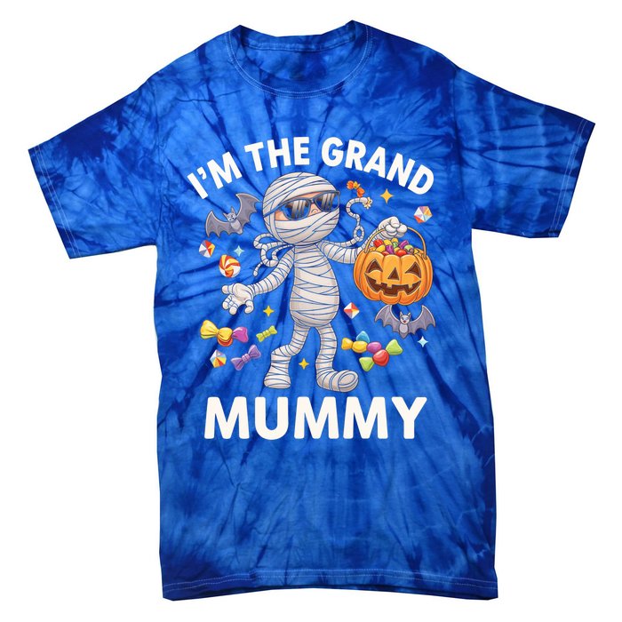 IM The Grand Mummy Halloween Candy Bat Mummy Gift Tie-Dye T-Shirt