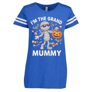 IM The Grand Mummy Halloween Candy Bat Mummy Gift Enza Ladies Jersey Football T-Shirt